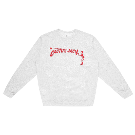 Cactus Jack By Travis Scott X Mcdonald's Spelling Crewneck Ii 'ash Heather'