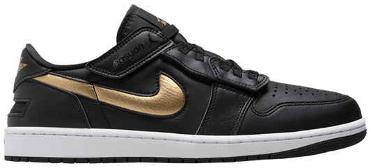 Air Jordan 1 Low Flyease 'black Metallic Gold'