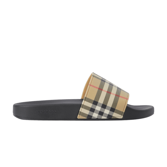 Burberry Wmns Check Print Slide 'archive Beige'