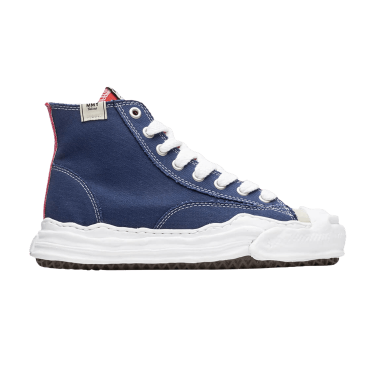 Maison Mihara Yasuhiro Hank Og Sole Canvas High 'navy Beige Mismatched'
