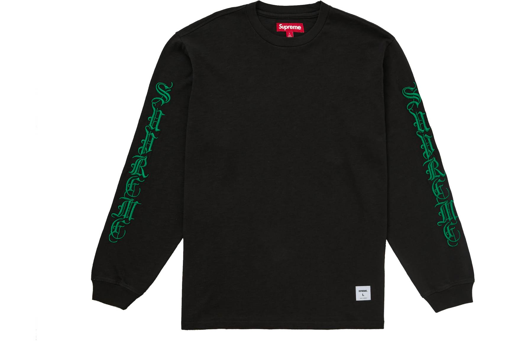 Supreme Old English L/s Top Black