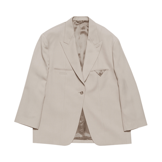 Acne Studios Single Breasted Jacket 'cold Beige'