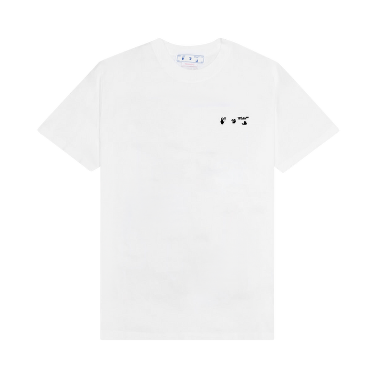 Off White Logo Slim Short Sleeve Tee 'white/black'