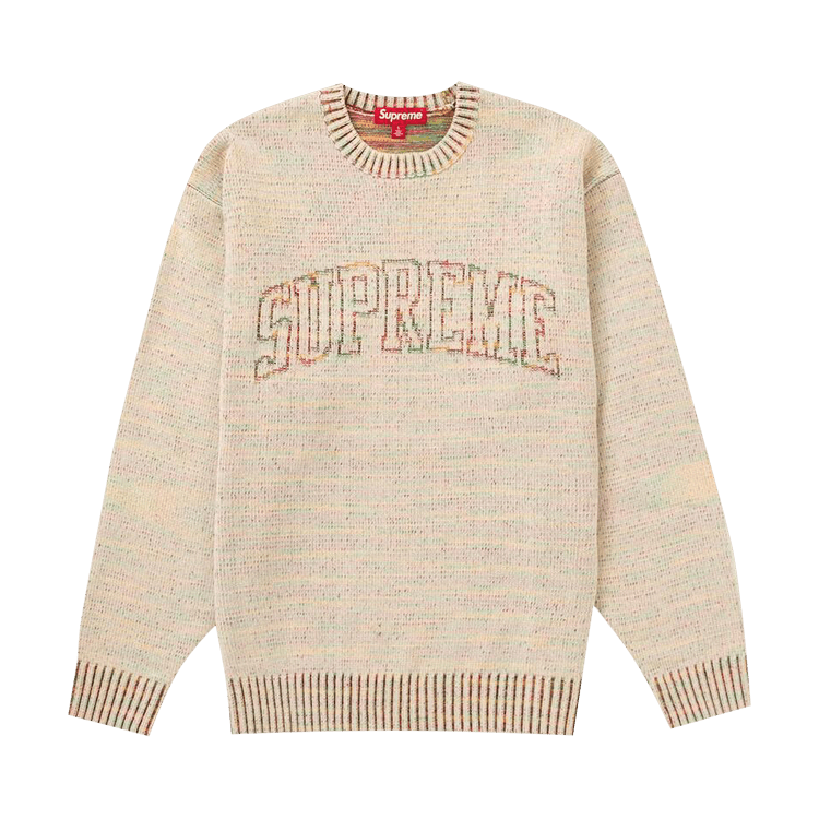 Supreme Contrast Arc Sweater 'white'