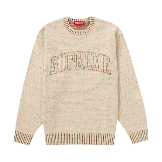 Supreme Contrast Arc Sweater 'white'