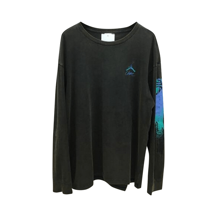 Air Jordan X Union La Flight Long Sleeve Tee 'black'