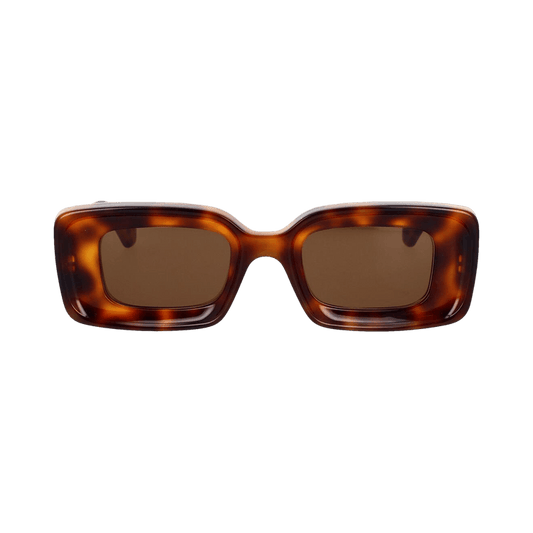 Loewe Chunky Anagram Sunglasses 'dark Havana/brown'