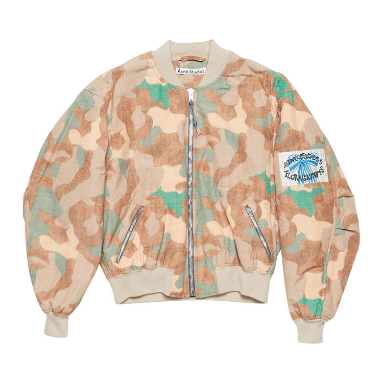 Acne Studios Bomber Jacket 'orange/green'