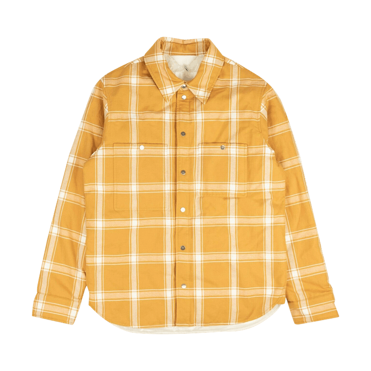 Moncler 1952 Lapetus Plaid Shirt Jacket 'yellow'