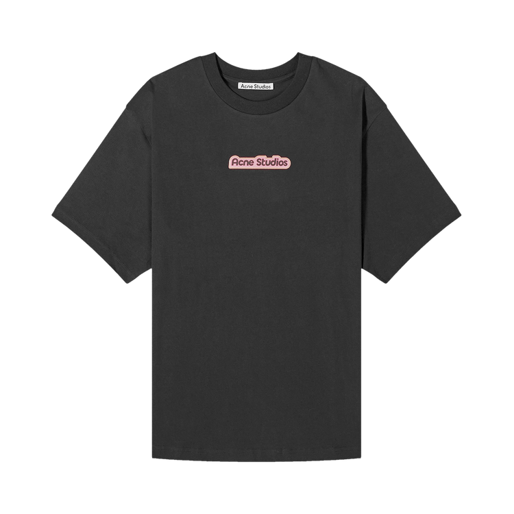 Acne Studios Patch Logo T Shirt 'black/pink'
