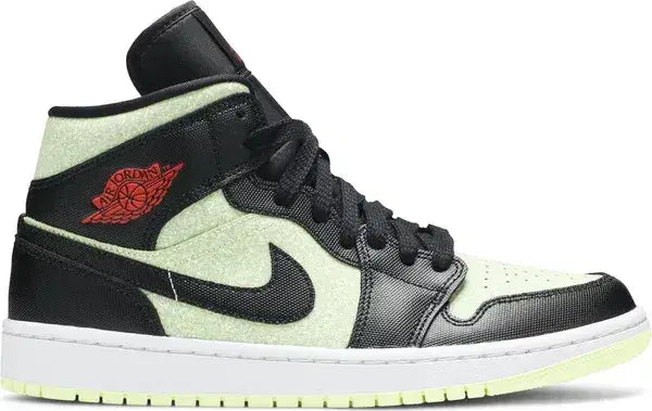 Air Jordan 1 Mid Se 'black Barely Volt'
