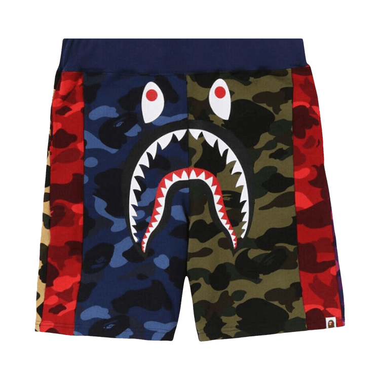 Bape Mix Camo Crazy Sweat Shorts 'multicolor'