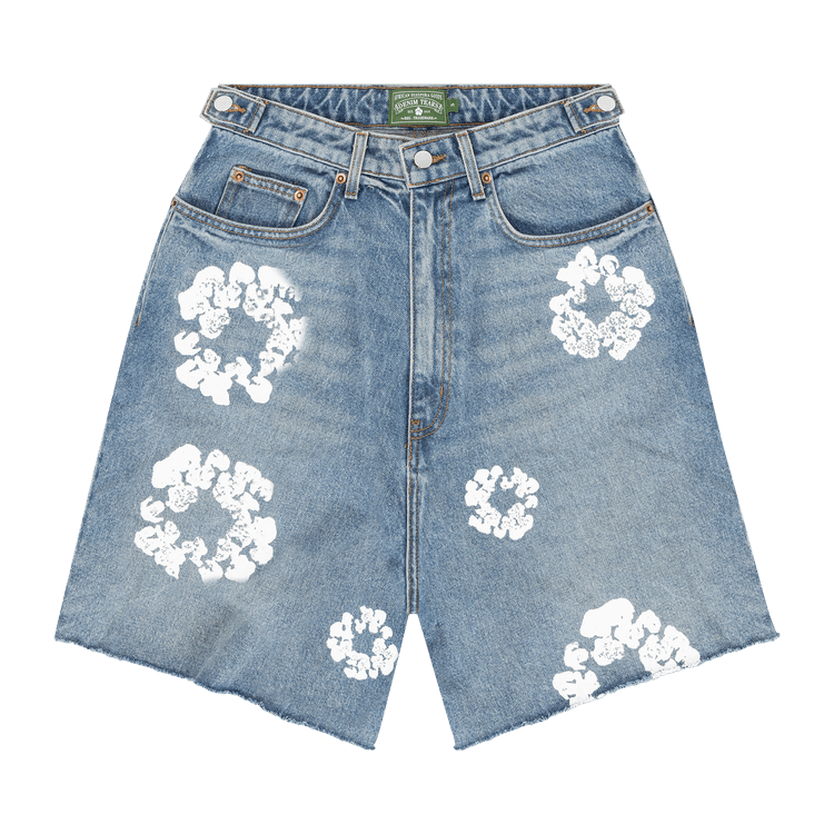 Denim Tears Wreath Jean Short 'light Wash'