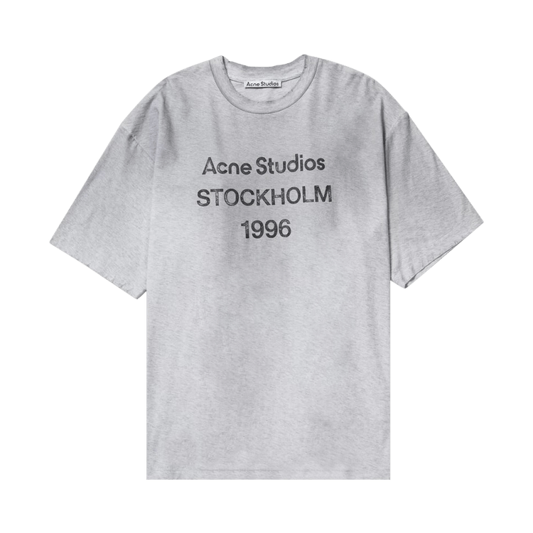 Acne Studios Logo T Shirt 'pale Grey'