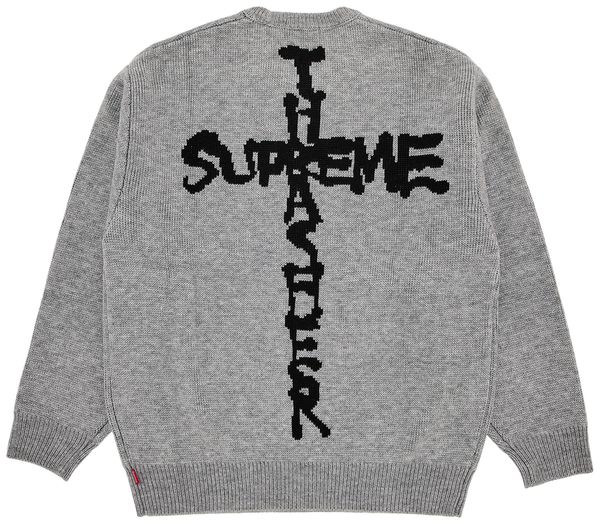 Supreme X Thrasher Sweater 'heather Grey'