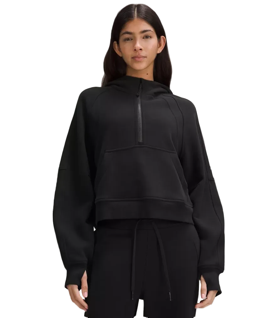 Lululemon Scuba Oversized Half Zip Hoodie Black