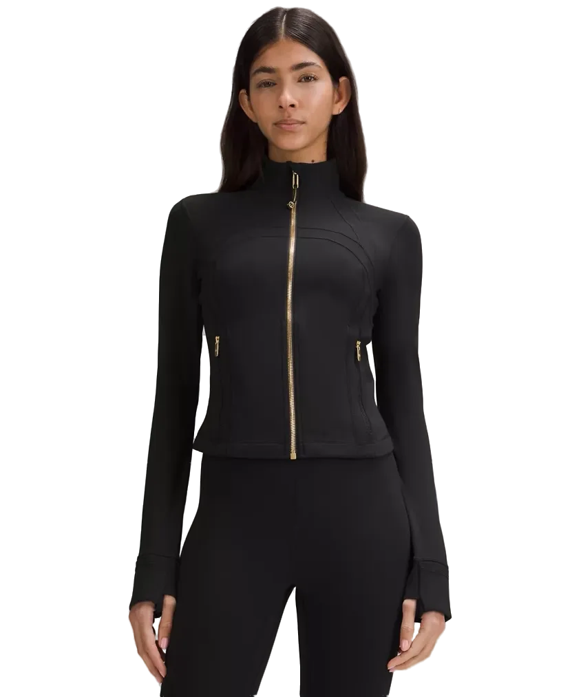 Lululemon Define Cropped Jacket Nulu Black/gold