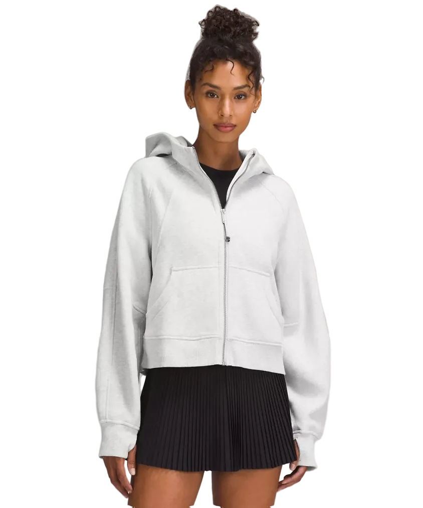 Lululemon Scuba Oversized Full Zip Hoodie Heathered Core Ultra Light Grey