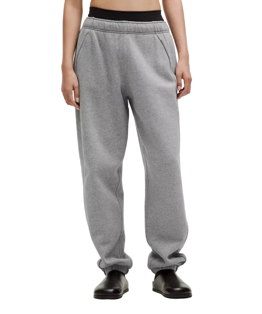 Lululemon Scuba Mid Rise Oversized Jogger Regular Heathered Medium Grey