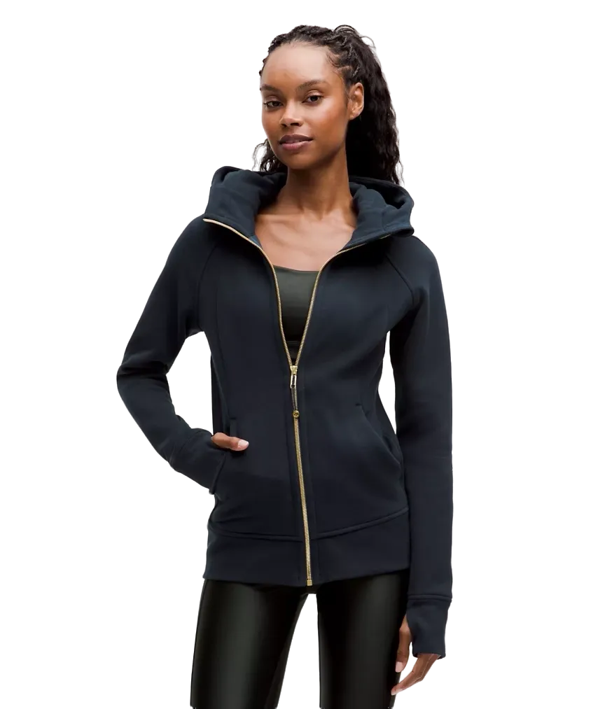 Lululemon Scuba Full Zip Hoodie True Navy/gold