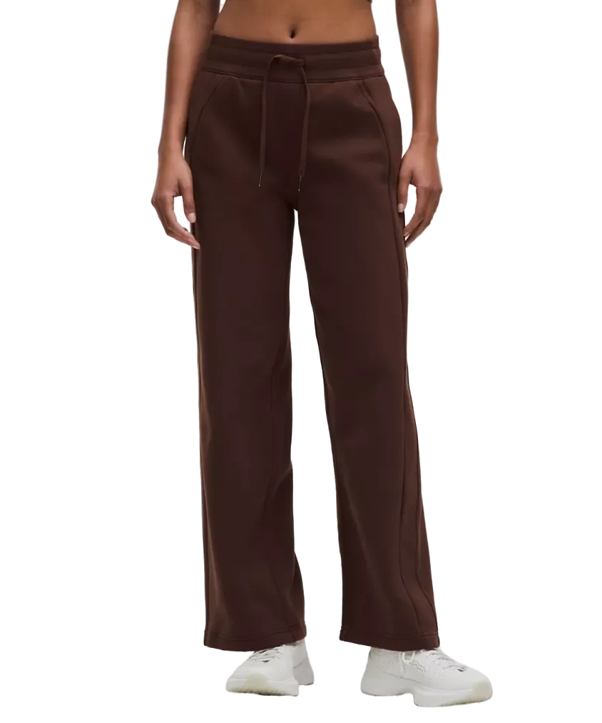 Lululemon Scuba Mid Rise Wide Leg Pant Lava Cake
