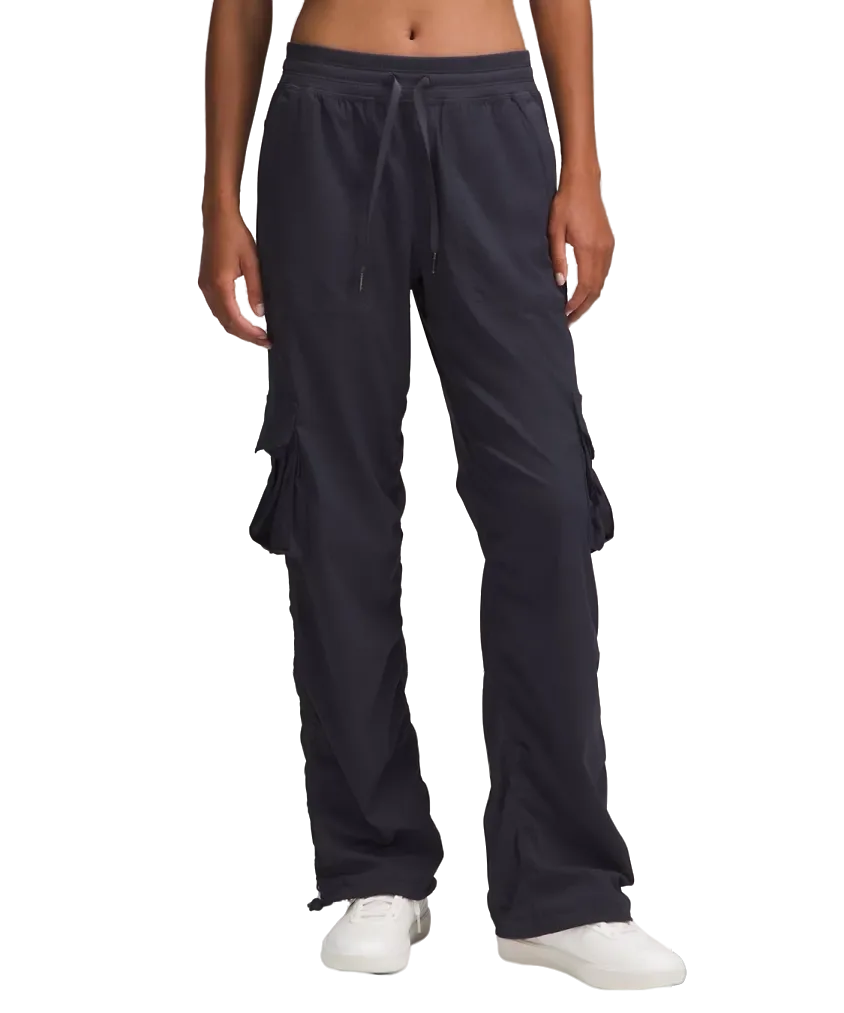 Lululemon Dance Studio Relaxed Fit Mid Rise Cargo Pant Black Night