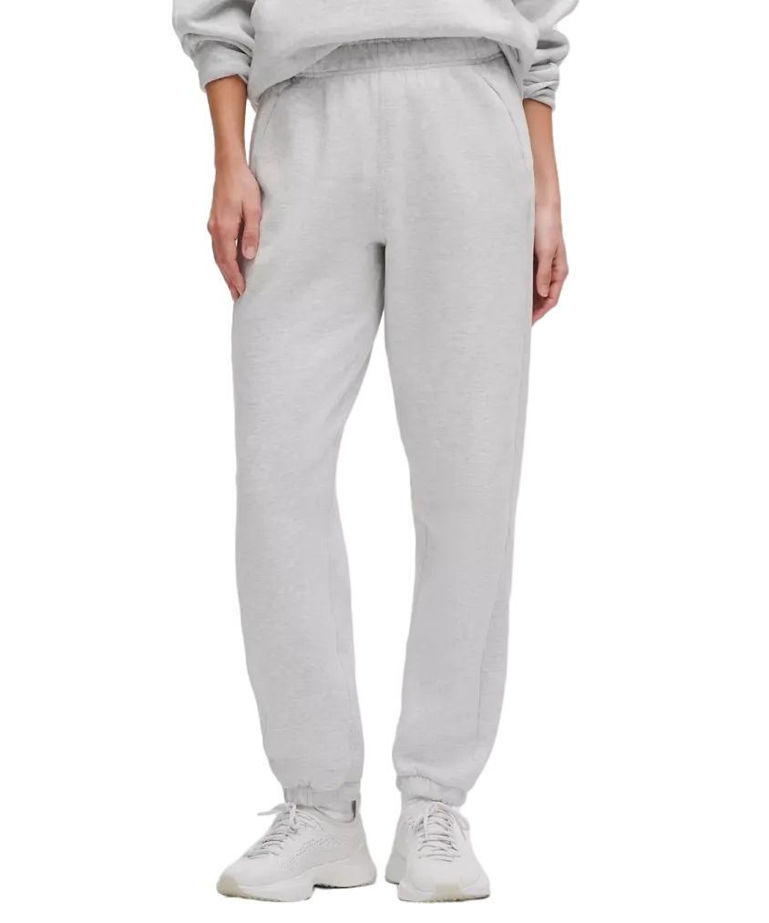 Lululemon Scuba Mid Rise Oversized Jogger Regular Heathered Core Ultra Light Grey