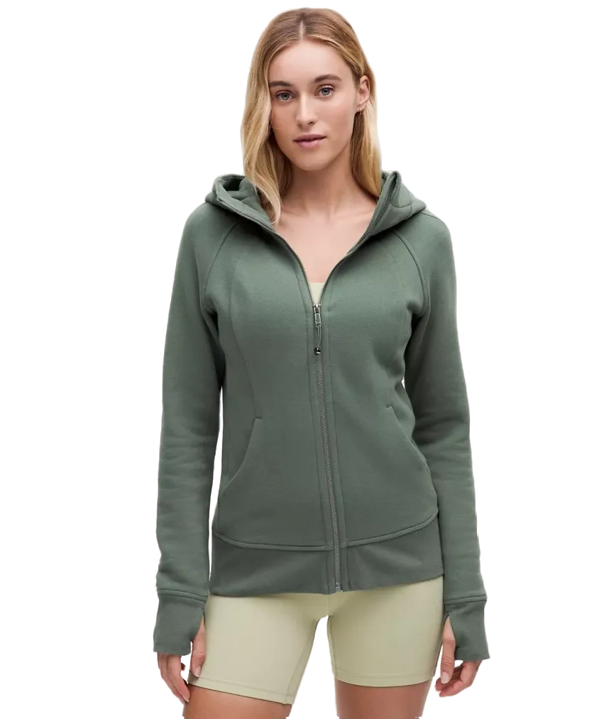Lululemon Scuba Full Zip Hoodie Dark Forest