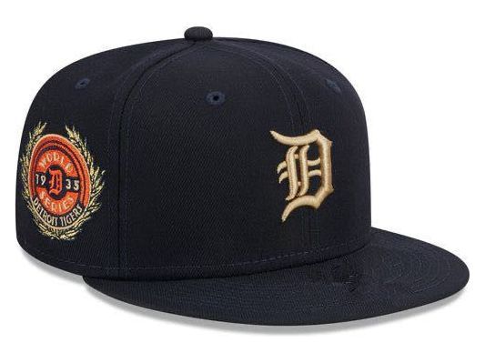 New Era “gold Leaf” Detroit Tigers Fitted Hat