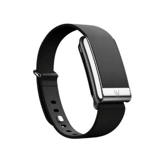 Whoop 5.0 Leatherluxe Tapered Black With Titanium Band (12 Month Peak Subscription Included)