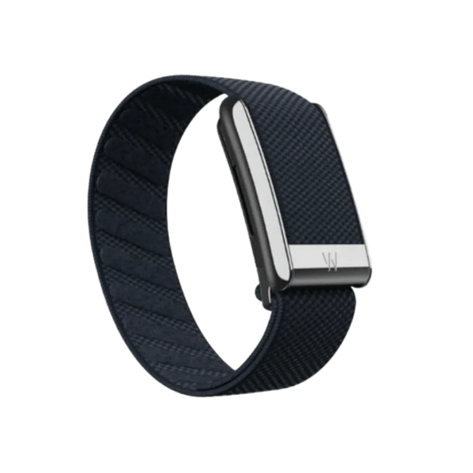 Whoop 5.0 Superknit Luxe Midnight With Titanium Band (12 Month Peak Subscription Included)