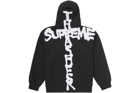 Supreme Thrasher Zip Up Hooded Sweatshirt Black