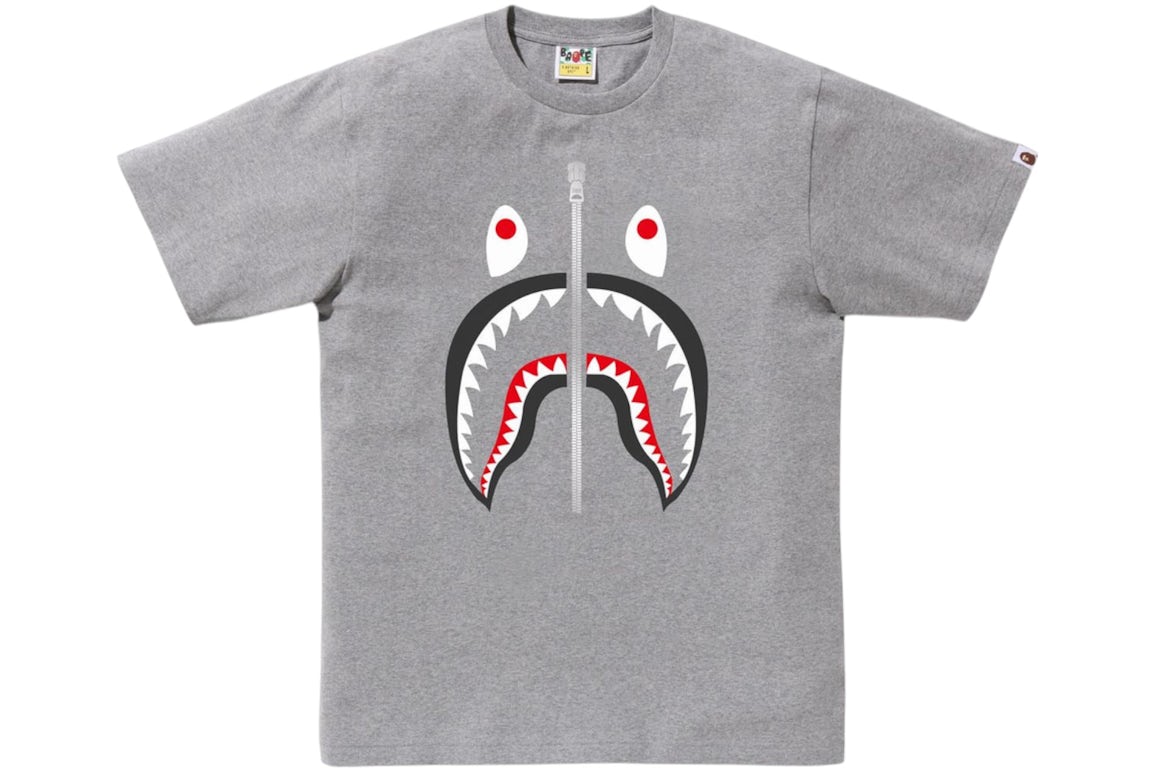 Bape A Bathing Ape Shark Tee Gray