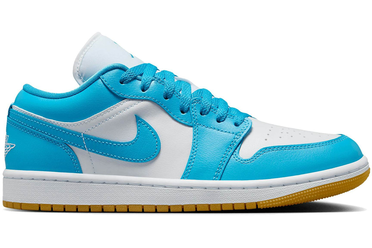 Jordan 1 Low White Gum Light Brown Dark Powder Blue (women's)