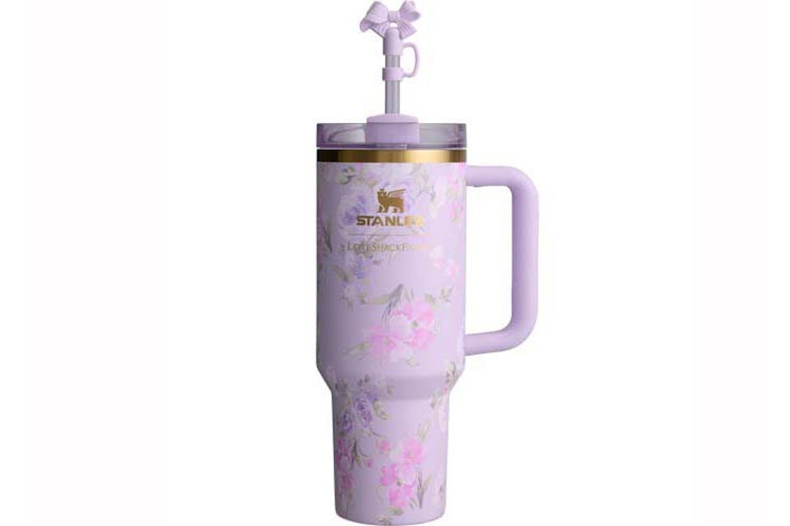 Stanley X Loveshackfancy Flowstate Quencher 40oz Tumbler Happythoughts