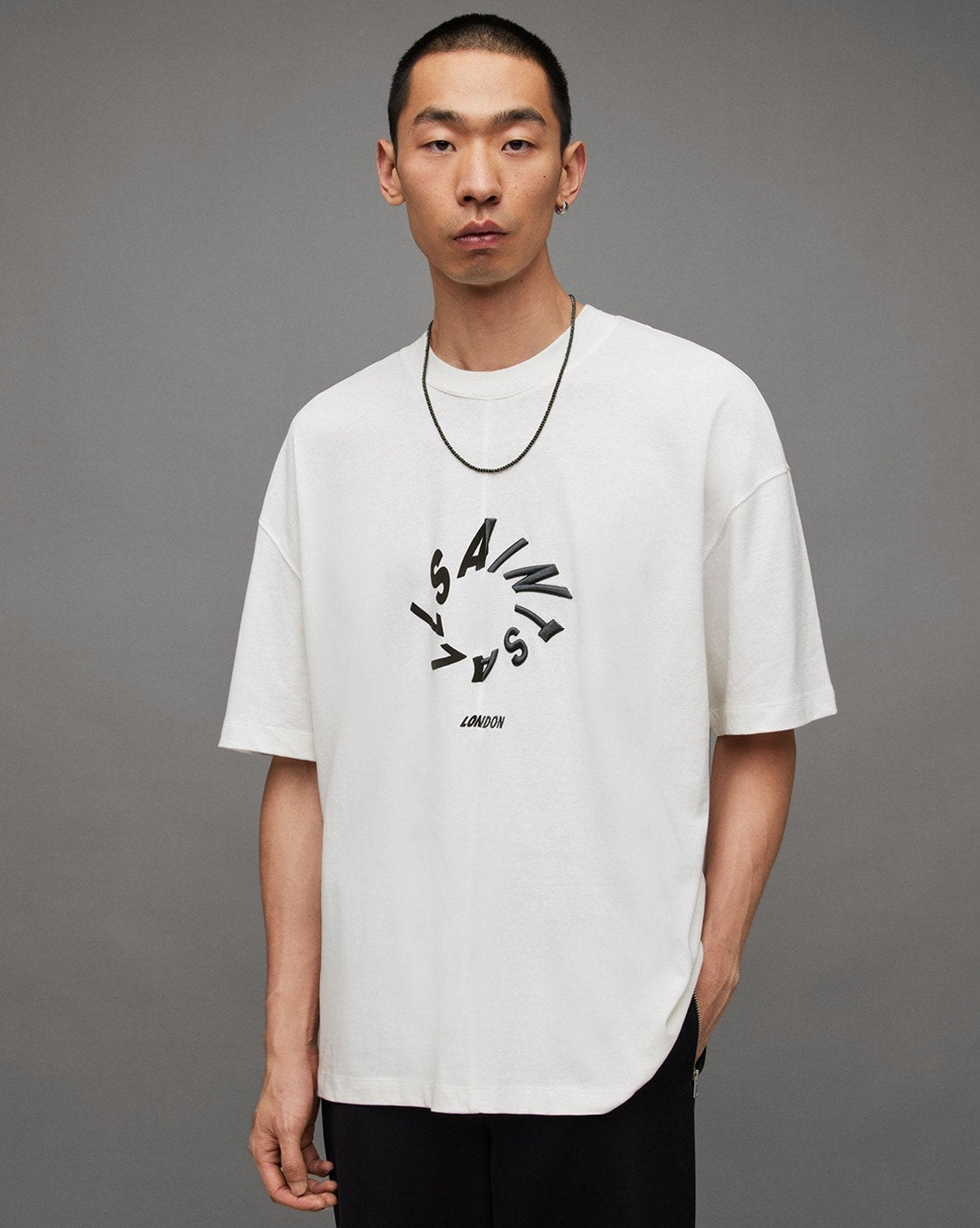 All Saints Halo Cotton Relaxed Fit T Shirt