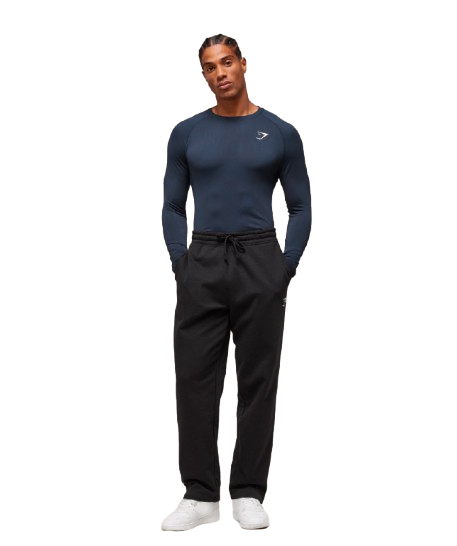 Gymshark Geo Seamless Long Sleeve T Shirt Navy/heavy Blue