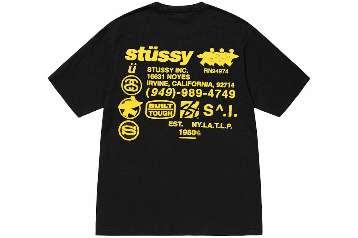 Stussy Dna Pigment Dyed Tee Black