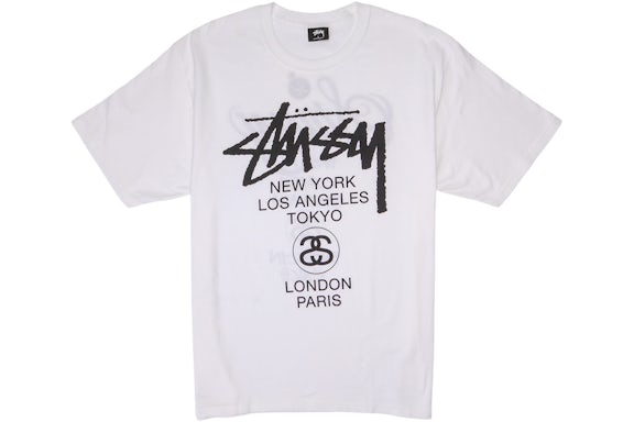 Stussy World Tour T Shirt White