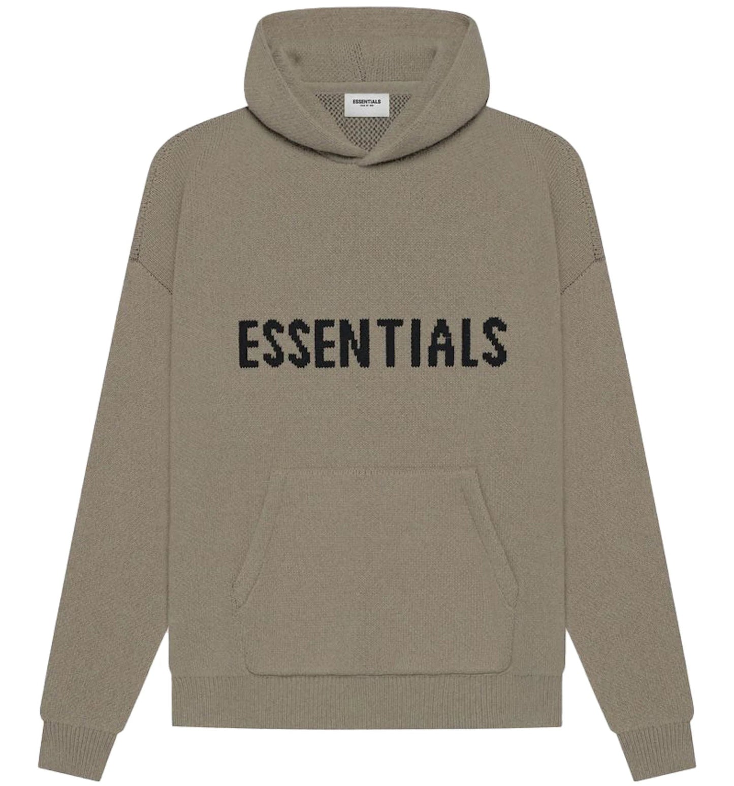 Fear Of God Essentials Knit Pullover Hoodie (ss21)taupe