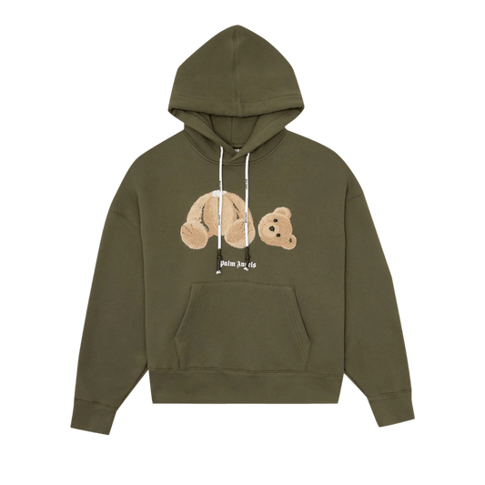 Palm Angels Bear Hoodie 'military Brown'