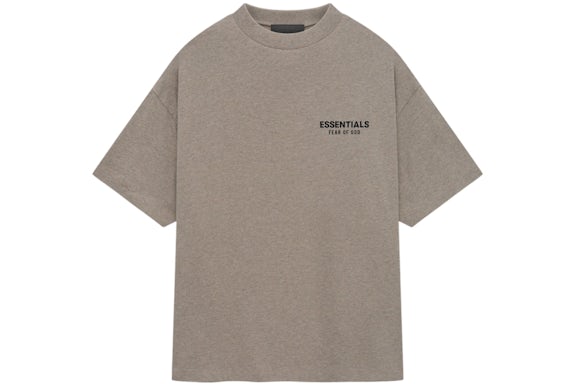 Fear Of God Essentials Jersey Crewneck T Shirt Heather Gray