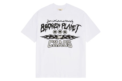 Broken Planet Chaos T Shirtsnow White