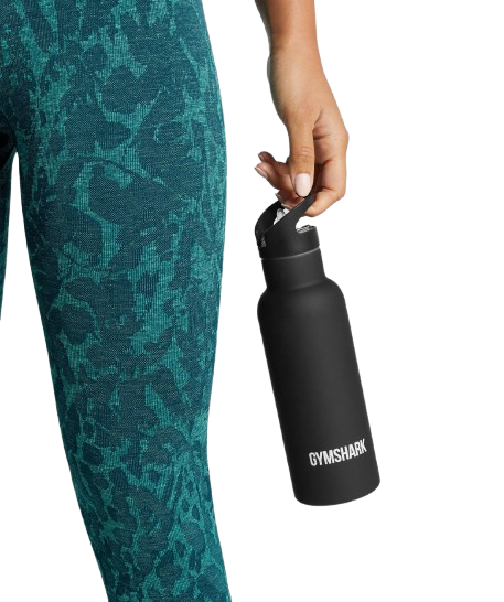 Gymshark Insulated Straw Flask Black