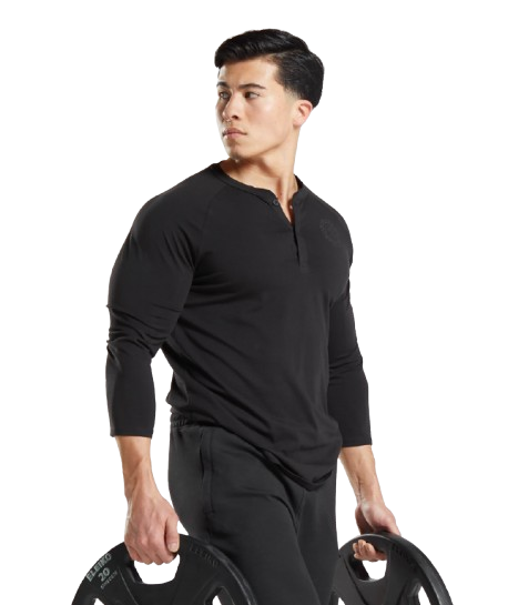 Gymshark Legacy Henley Black