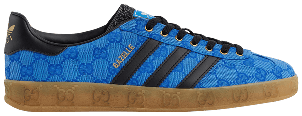 Adidas X Gucci Gazelle 'blue Gg Monogram'