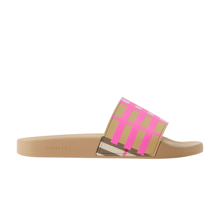Burberry Wmns Check Slide 'bubblegum Pink'