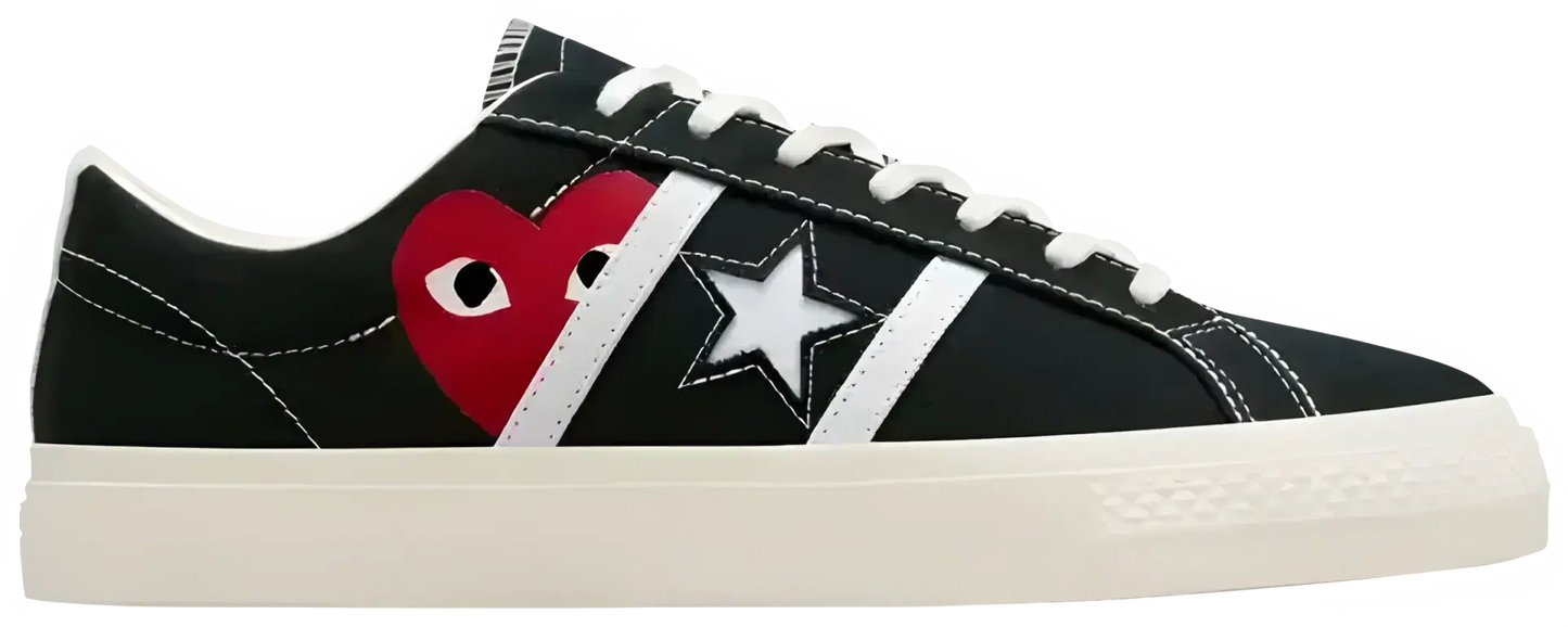 Converse X Play Comme Des Garçons One Star Academy Pro Black