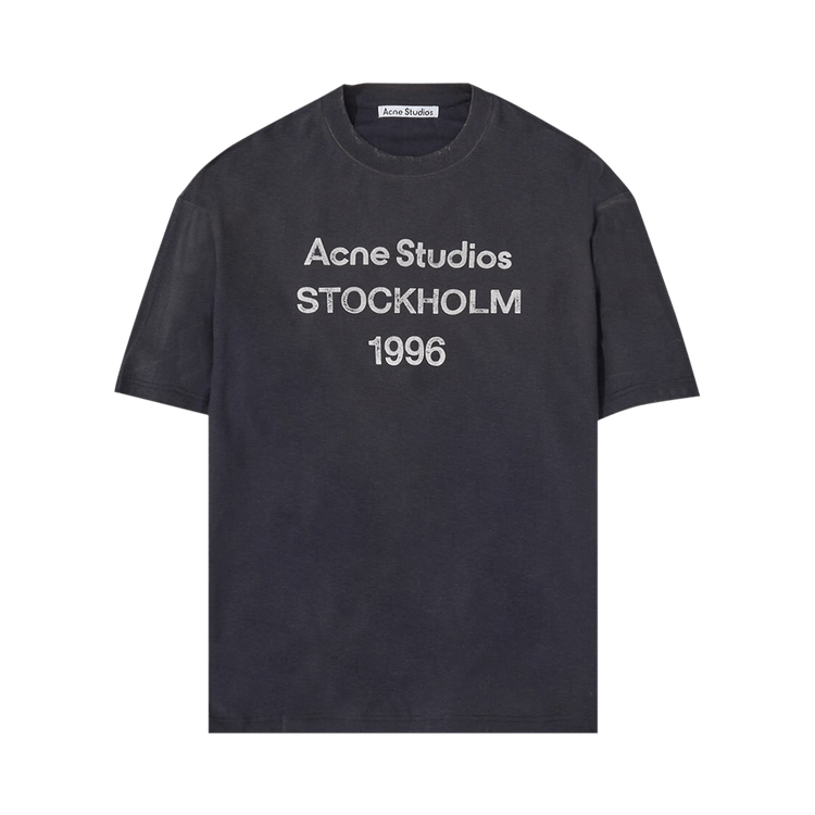 Acne Studios Logo T Shirt 'faded Black'