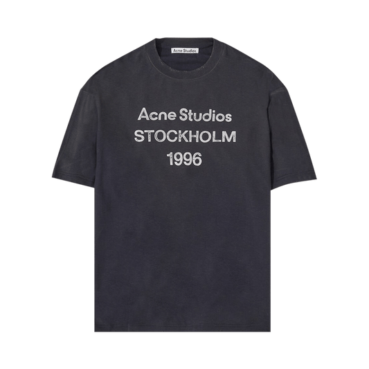 Acne Studios Logo T Shirt 'faded Black'